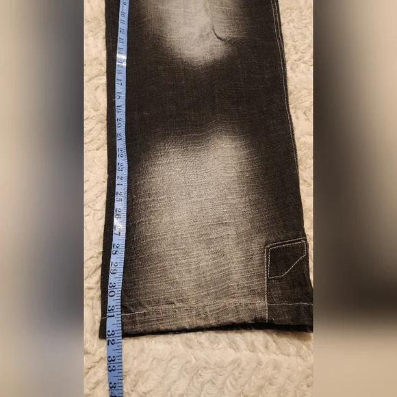 LOT 29 Wile E. Coyote Jeans. Black/Gray. Size 38. EUC - Picture 6 of 7